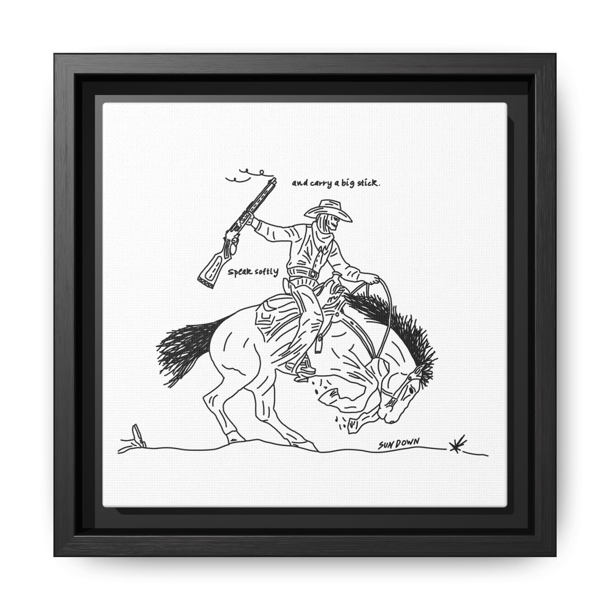 Speak Softly Framed