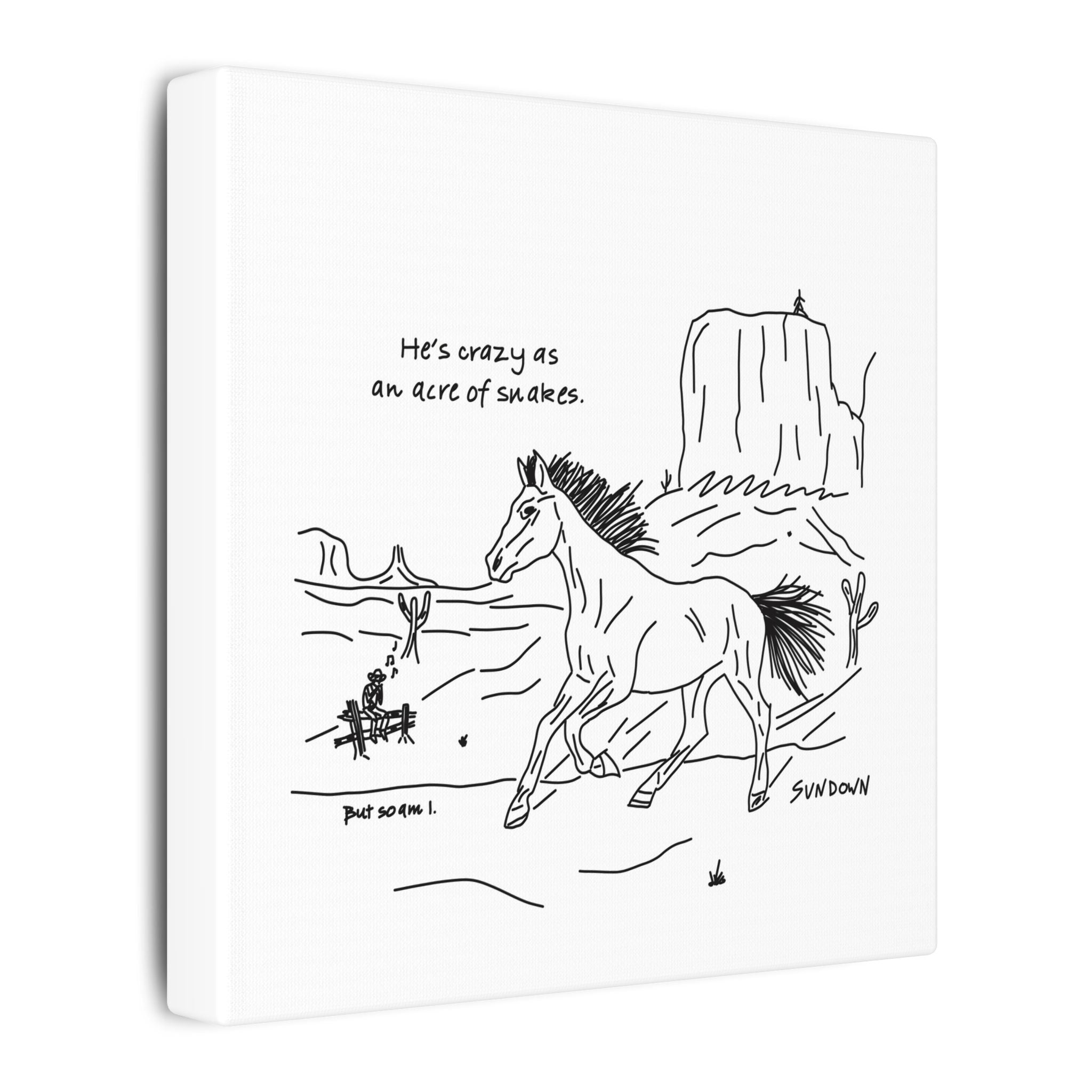 Acre of Snakes Canvas