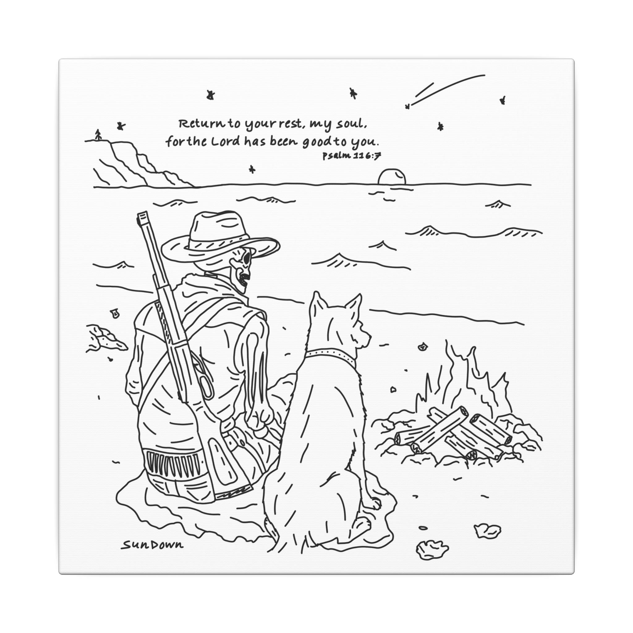 Return To Your Rest Canvas