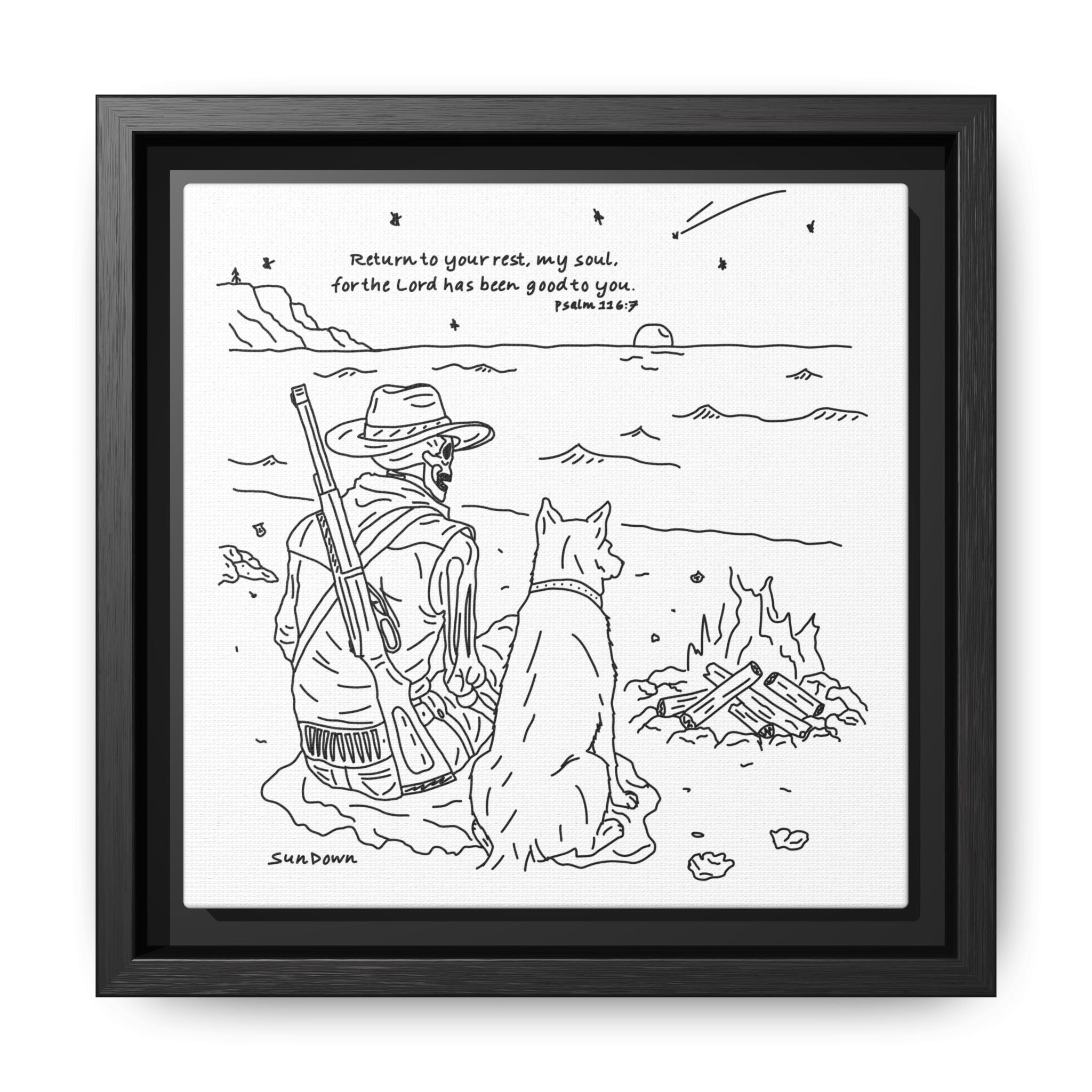 Return To Your Rest Framed