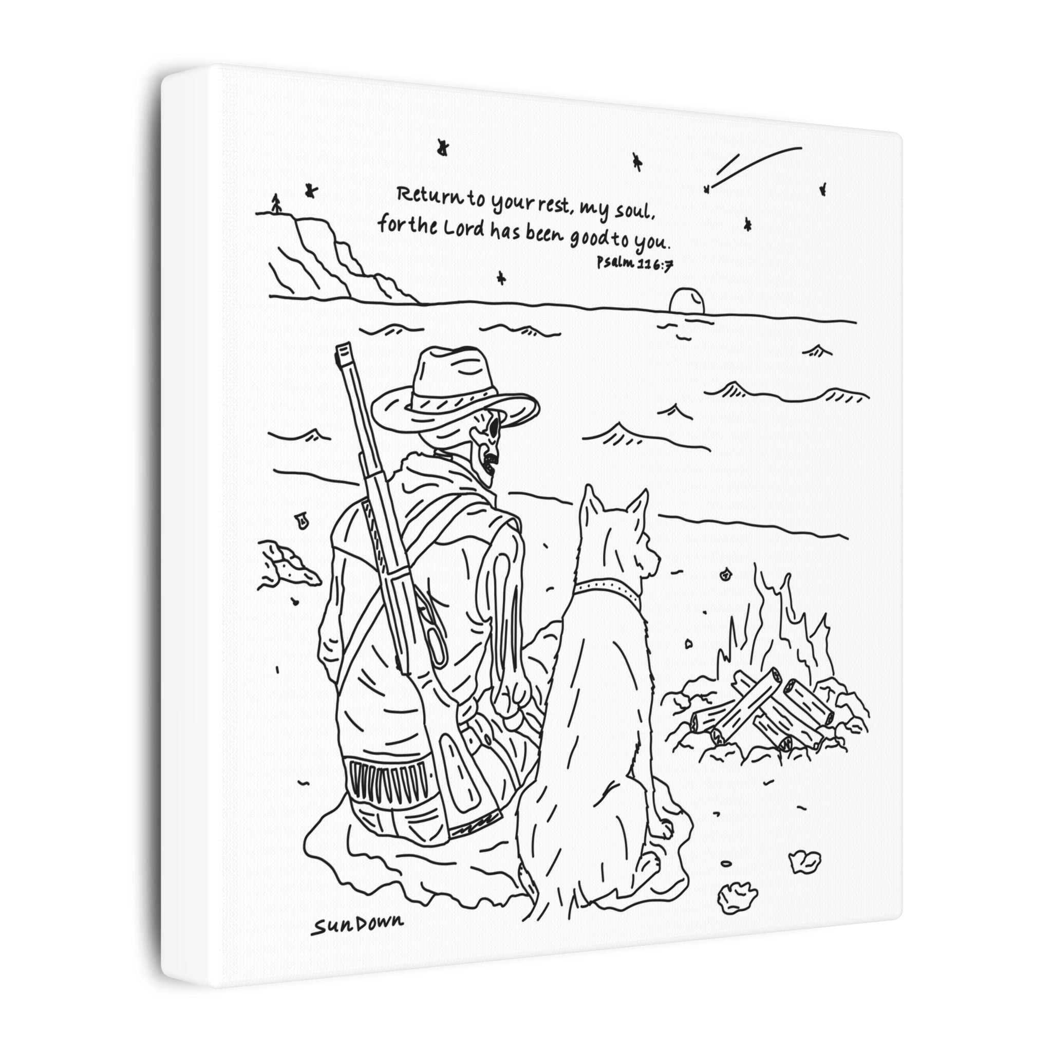 Return To Your Rest Canvas