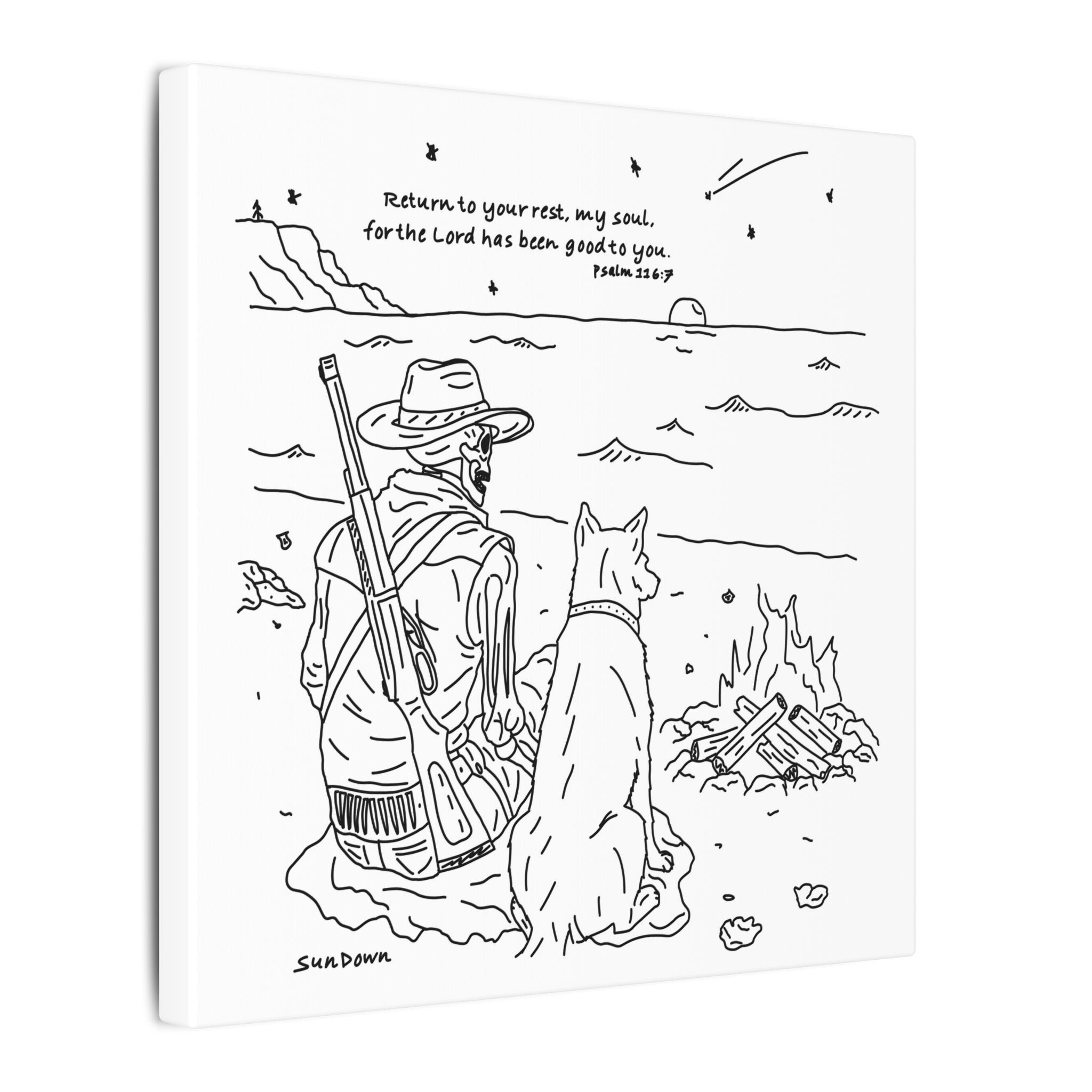 Return To Your Rest Canvas