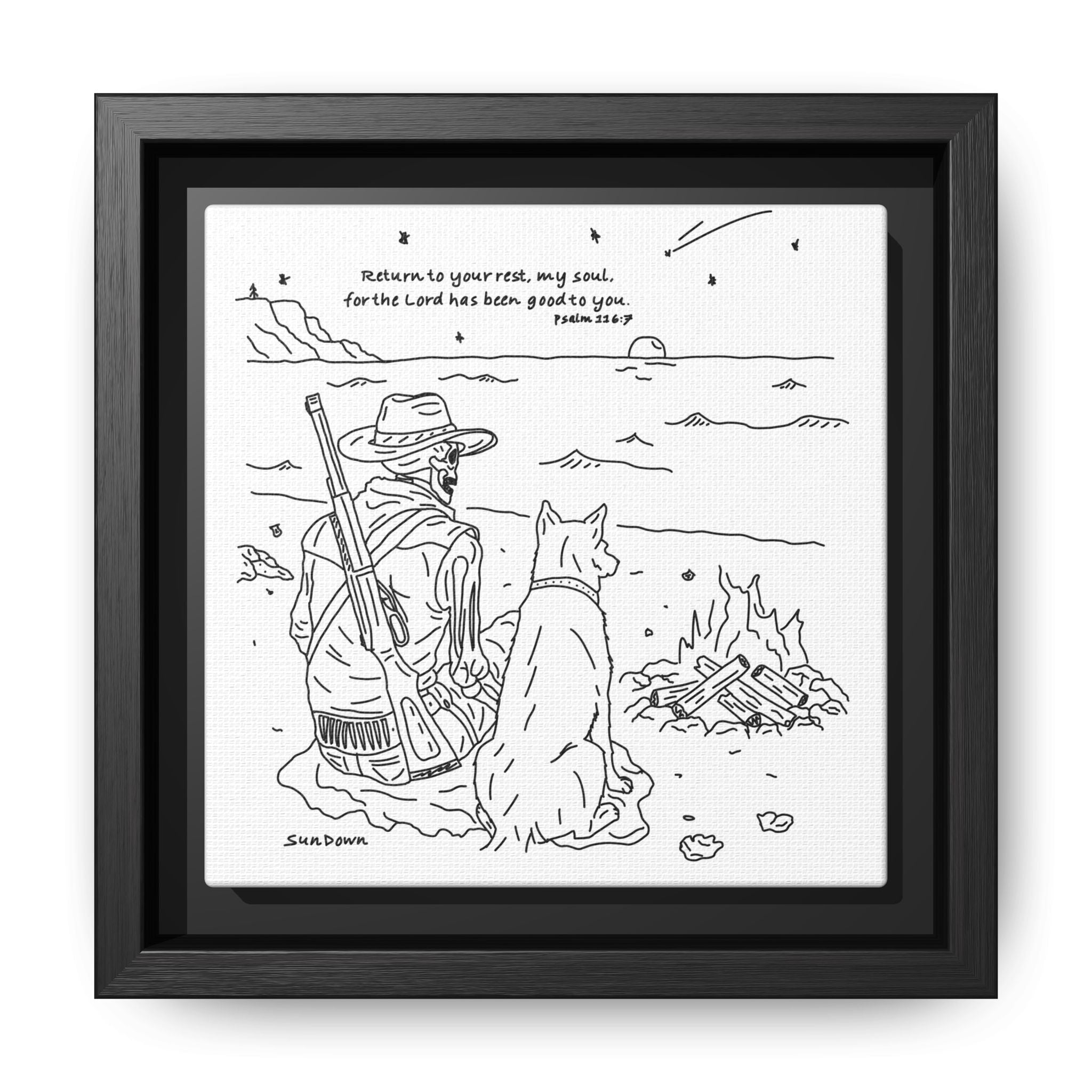 Return To Your Rest Framed